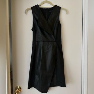 BCBG Layla Faux Leather Mini Dress